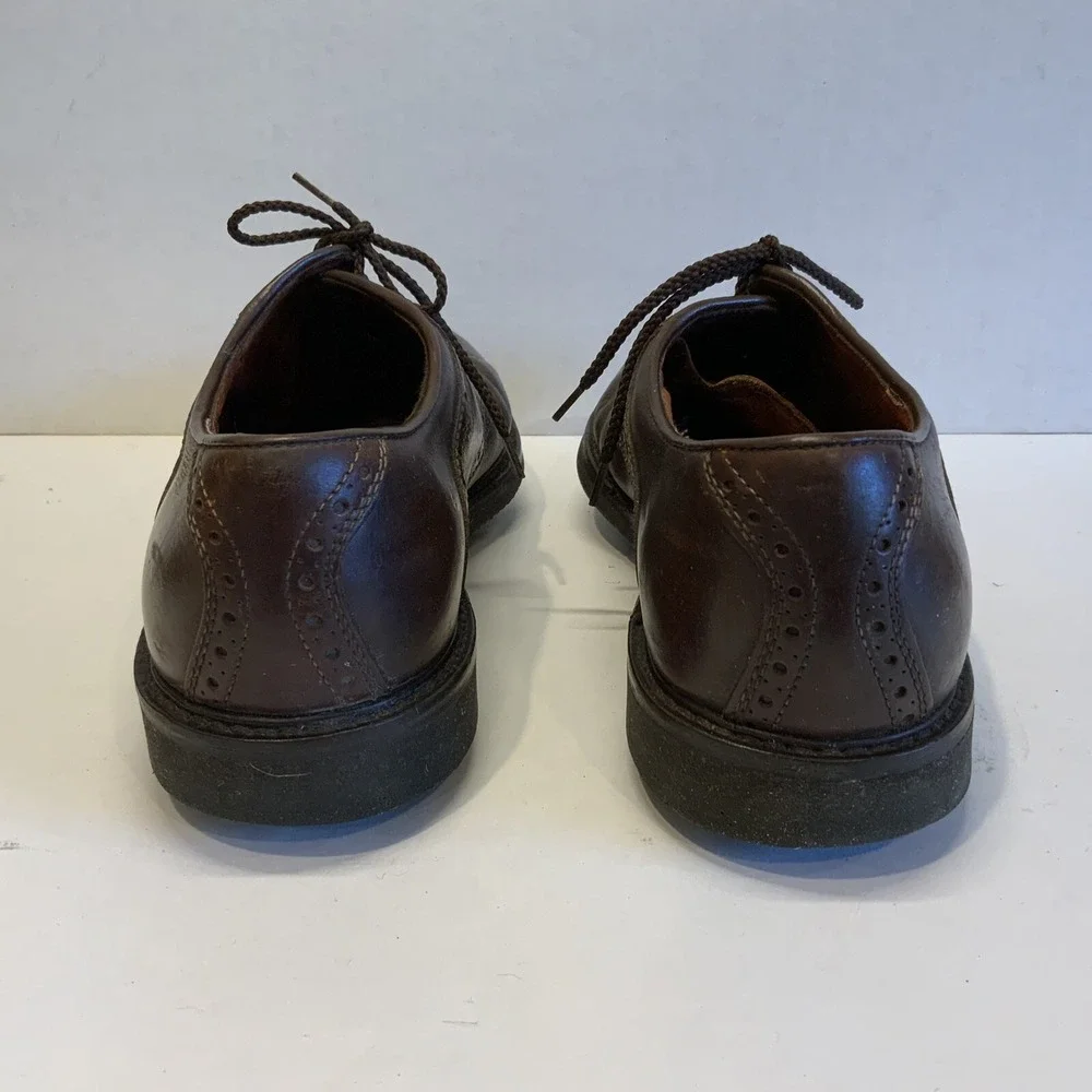 Johnson & Murphy Men's Leather Golf Shoes Waterproof Sz 10M Italy‎ Soft Spikes